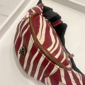 Roberto Cavalli Red Leather Bag